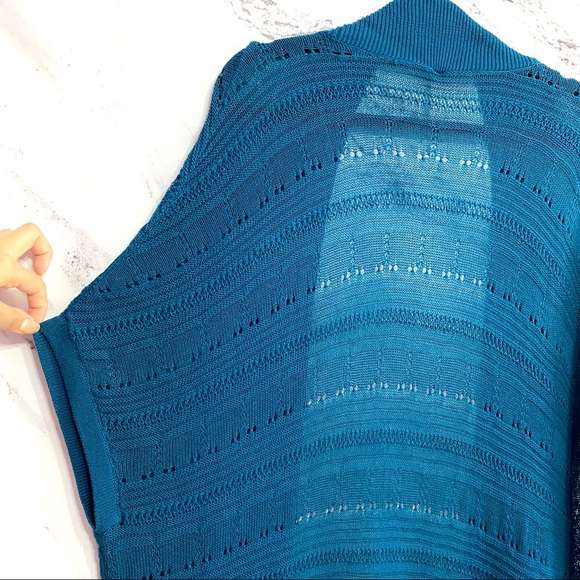 Frenchi Teal Cardigan with batwing Sleeve - Picture 6 of 6